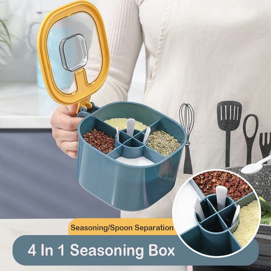4 In 1 Seasoning Box with Spoon