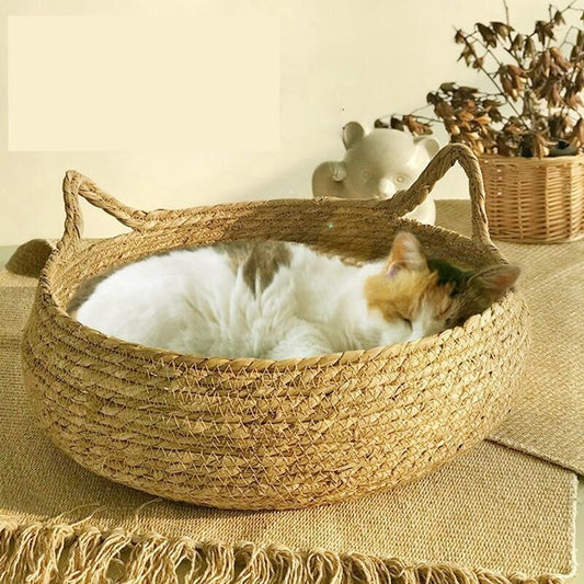 Summer Rattan Nest For Cats