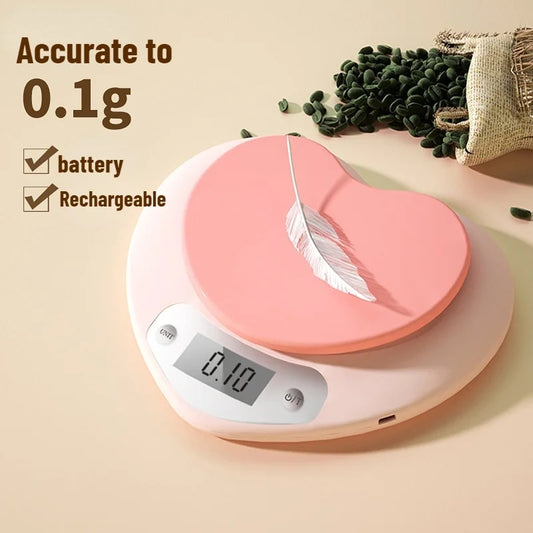 Heart-shaped Kitchen Scale